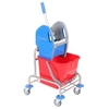 Floorstar Einfachfahreimer EFA 20 ES ESTAWA 17 l - Edelstahl EFA 20 ES,  1 x 17 Liter Eimer rot