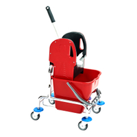 Floorstar Einfachfahrwagen 17 l,  verchromt EFA 20 S,  LxBxH: 49 x 40 x 87 cm