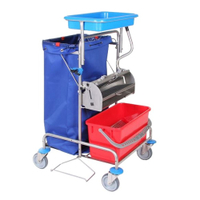 Floorstar FPW 3 mono ES PATENT Flachpressenwagen,  Edelstahl FPW 3 mono ES,  Fassungsvermögen: 1 x 120 Liter