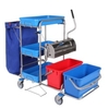 Floorstar FPW 4 duo ES PATENT Flachpressenwagen,  Edelstahl FPW 4 duo ES,  Fassungsvermögen: 1 x 120 Liter