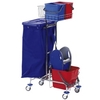 Floorstar GW 1 SOLID Gerätewagen,  verchromt GW 1 2 70,  Fassungsvermögen: 2 x 70 Liter