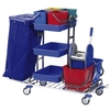 Floorstar RW 1 Quattro SOLID Reinigungswagen,  verchromt RW 1Q 2 120,  Fassungsvermögen: für 2 x 120 Liter Müllsäcke