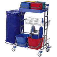 Floorstar RW 3 SOLID Reinigungswagen,  verchromt RW 3 2 70,  Fassungsvermögen: für 2 x 70 Liter Müllsäcke