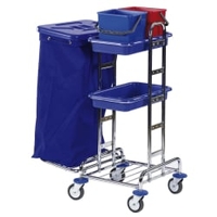 Floorstar RW 4 SOLID Reinigungswagen,  verchromt RW 4,  Fassungsvermögen: für 1 x 120 Liter Müllsäcke