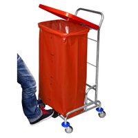 Floorstar SOLID Trennwagen,  1-fach 110-110-16-008-R,  Deckelfarbe: rot,  TWD 1 R