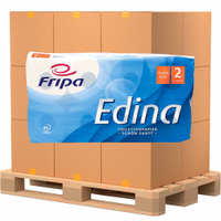 Fripa Edina Toilettenpapier,  2-lagig 1010808,  1 Palette = 27 Pakete = 216 Packungen = 1.728 Rollen