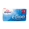 Fripa Edina Toilettenpapier,  3-lagig,  hochweiß 1010812,  1 Paket = 9 Packungen à 8 Rollen