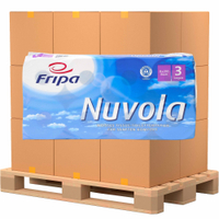 Fripa Nuvola Toilettenpapier,  3-lagig 1200801,  1 Palette = 22 Pakete = 132 Packungen = 1.056 Rollen