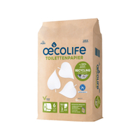 Fripa oecolife Toilettenpapier,  RECYCLING,  3-lagig 1590600,  1 Beutel = 6 Rollen à 150 Blatt