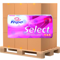 Fripa Select TAE Toilettenpapier,  3-lagig 1030807,  1 Palette = 22 Pakete = 132 Packungen = 1.056 Rollen