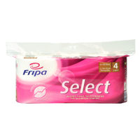 Fripa Select Toilettenpapier 1040801,  1 Packung = 8 Rollen à 160 Blatt