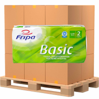 Fripa Toilettenpapier Basic,  2-lagig,  recycelt 1510817,  1 Palette = 22 Pakete à 6 Packungen = 1056 Rollen