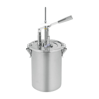 Gastro Inox Dispenser,  Hebelarm,  Nadel 503.163,  Maße (B x H): 180 x 460 mm,  4, 5 Liter,  gerade Nadel