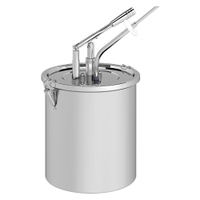 Gastro Inox Dispenser,  Hebelarm,  Nadel 503.165,  Maße (B x H): 265 x 420 mm,  10 Liter,  gerade Nadel