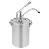 Gastro Inox Dosierspender,  5 Liter,  Edelstahl 503.101,  Maße (B x H): 180 x 420 mm,  5 Liter