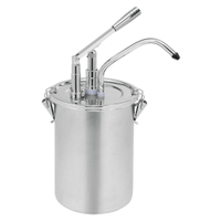 Gastro Inox Dosierspender,  5 Liter,  Edelstahl 503.101,  Maße (B x H): 180 x 420 mm,  5 Liter