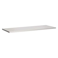 Gastro-Inox Edelstahl Arbeitsplatte,  Tiefe 700 mm 301.002,  Maße: (L x T) 1100 x 700 mm