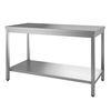 Gastro-Inox Edelstahl Arbeitstisch,  Tiefe 600 mm 301.162,  Maße: (L x T x H) 800 x 600 x 880 mm,  mit Grundboden