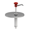 Gastro Inox Edelstahl Deckel,  Druckknopfbedienung 503.154,  Maße (B x H): 225 x 380 mm,  für 5 l - Eimer