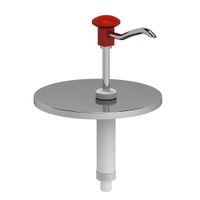Gastro Inox Edelstahl Deckel,  Druckknopfbedienung 503.154,  Maße (B x H): 225 x 380 mm,  für 5 l - Eimer