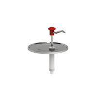 Gastro Inox Edelstahl Deckel,  Druckknopfbedienung 503.155,  Maße (B x H): 265 x 380 mm,  für 10 l - Eimer