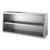 Gastro-Inox Edelstahl offener Wandschrank,  Tiefe 400 mm 303.139,  Maße: (L x T x H) 1900 x 400 x 660 mm