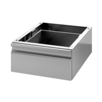 Gastro-Inox Edelstahl Schublade,  Tiefe 580 mm 301.701,  Maße: (B x T x H) 400 x 580 x 200 mm