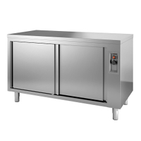 Gastro-Inox Edelstahl Wärmeschrank,  Tiefe 700 mm 304.026,  Maße: (L x T x H) 1800 x 700 x 880 mm