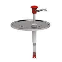 Gastro Inox Edelstahldeckel mit Druckknopfbedienung,  10 Liter 503.152,  Maße (B x H): 265 x 380 mm,  für 10 l - Eimer