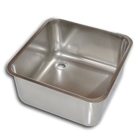 Gastro-Inox Einbauspüle Edelstahl,  Tiefe 300 mm 305.305,  Maße: (L x B x T) 450 x 450 x 300 mm