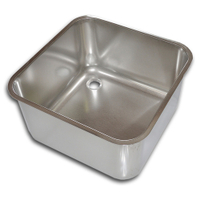 Gastro-Inox Einbauspüle Edelstahl,  Tiefe 300 mm 305.309,  Maße: (L x B x T) 500 x 500 x 300 mm