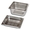 Gastro Inox Gastronormbehälter GN 1/2,  perforiertes Edelstahl 501.553,  Maße (L x B x H): 325 x 265 x 100 mm,  6, 1 Liter