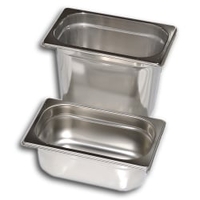 Gastro Inox Gastronormbehälter GN 1/4,  Edelstahl 501.032,  Maße (L x B x H): 265 x 162 x 40 mm,  1, 7 Liter