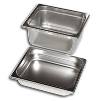 Gastro Inox GN Behälter 1/2,  Edelstahl 501.050,  Maße (L x B x H): 325 x 265 x 20 mm,  1, 8 Liter