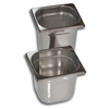 Gastro Inox GN Behälter 1/6,  Edelstahl 501.020,  Maße (L x B x H): 176 x 162 x 20 mm,  0, 4 Liter