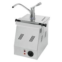 Gastro Inox GN Behälter 1/6 mit Wärmefunktion und Hebelarm 503.190,  Maße (B x H x T): 230 x 510 x 290 mm,  3 Liter
