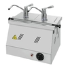 Gastro Inox GN Behälter 1/6 mit Wärmefunktion und Hebelarm 503.191,  Maße (B x H x T): 400 x 510 x 290 mm,  2 x 3 Liter