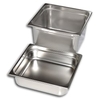 Gastro Inox GN Behälter 2/3,  Edelstahl 501.063,  Maße (L x B x H): 354 x 325 x 100 mm,  17 Liter