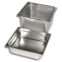 Gastro Inox GN Behälter 2/3,  Edelstahl 501.063,  Maße (L x B x H): 354 x 325 x 100 mm,  17 Liter