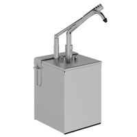 Gastro Inox GN Dosierspender,  1/4 Behälter und Hebelbedienung 503.183,  Maße (B x H x T): 175 x 390 x 280 mm,  5 Liter
