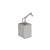 Gastro Inox GN Dosierspender,  1/6 Behälter und Hebelbedienung 503.180,  Maße (B x H x T): 165 x 380 x 180 mm,  3 Liter