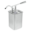Gastro Inox Saucenspender,  Hebelarm und Edelstahl Behälter 503.187,  Maße (B x H x T): 200 x 400 x 180 mm,  5 Liter