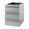 Gastro-Inox Schubladenschrank mit 3 Schubladen,  Tiefe 680 mm 301.704,  Maße: (B x T x H) 400 x 680 x 550 mm