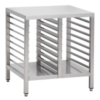 Gastro-Inox Untergestell,  für Öfen,  1000 mm,  mit Grundboden 310.110,  Unter Platz für 16x GN1/1