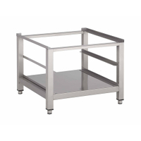 Gastro-Inox Untergestell,  für Geschirrspülmaschinen,  50 x 50 cm 310.101,  mit Grundboden