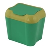 Gies Abfallbehälter Bio ecoline,  4 Liter 7019,  Maße (L x B x H): 20, 5 x 16, 5 x 18, 5 cm,  senfgrün