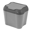 Gies ecoline Mülleimer Bio,  4 Liter 70194,  Maße (L x B x H): 20, 5 x 16, 5 x 18, 5 cm,  hellgrau