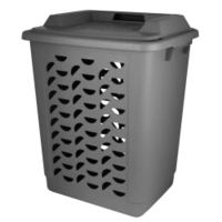 Gies ecoline Wäschebox mit Deckel,  55 Liter 7177,  Farbe: grau