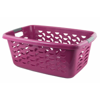 Gies ecoline Wäschekorb,  45 Liter 71742,  Farbe: brombeere