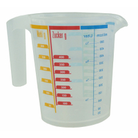 Gies giesline Deco Line Messbecher,  transparent 5077,  Fassungsvermögen: 0, 5 Liter